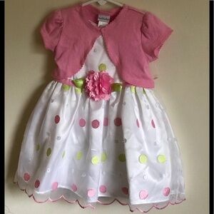 New Sweet Heart Rose Toddler Dress 2T